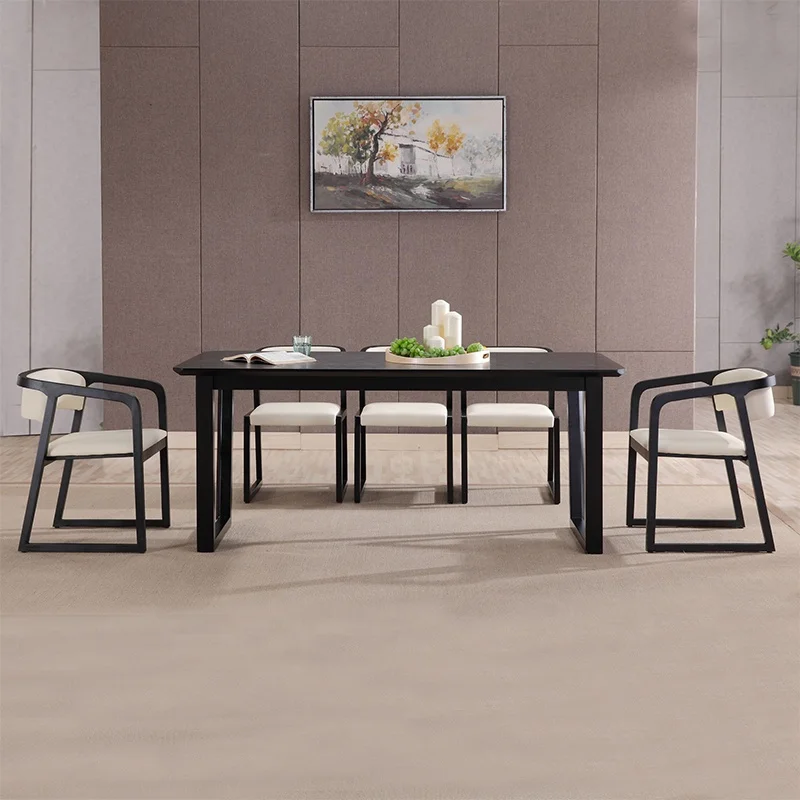 Modern Nordic Restaurant Furniture Dining Room Solid Wood Table