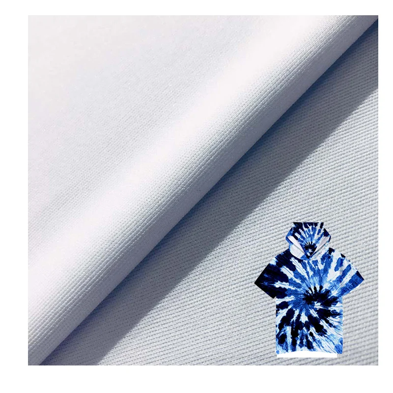 Оптовая продажа белая ткань с блокировкой Китай 100D трикотажная 100% полиэфирная цифровым принтом индивидуальным