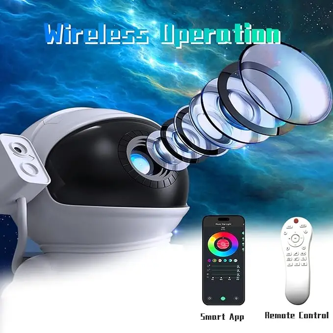 Astronaut Star Projector,Led Space Nebula Night Light for Kids Girls Boys Adults, Living Gaming Room Ceiling Decor, Party, Gifts