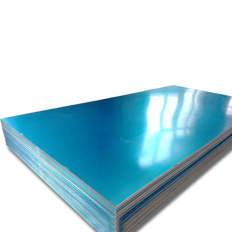 Cheap 3mm thickness Aluminum Alloy Sheet Aluminium Zinc Roofing Sheets with blue film