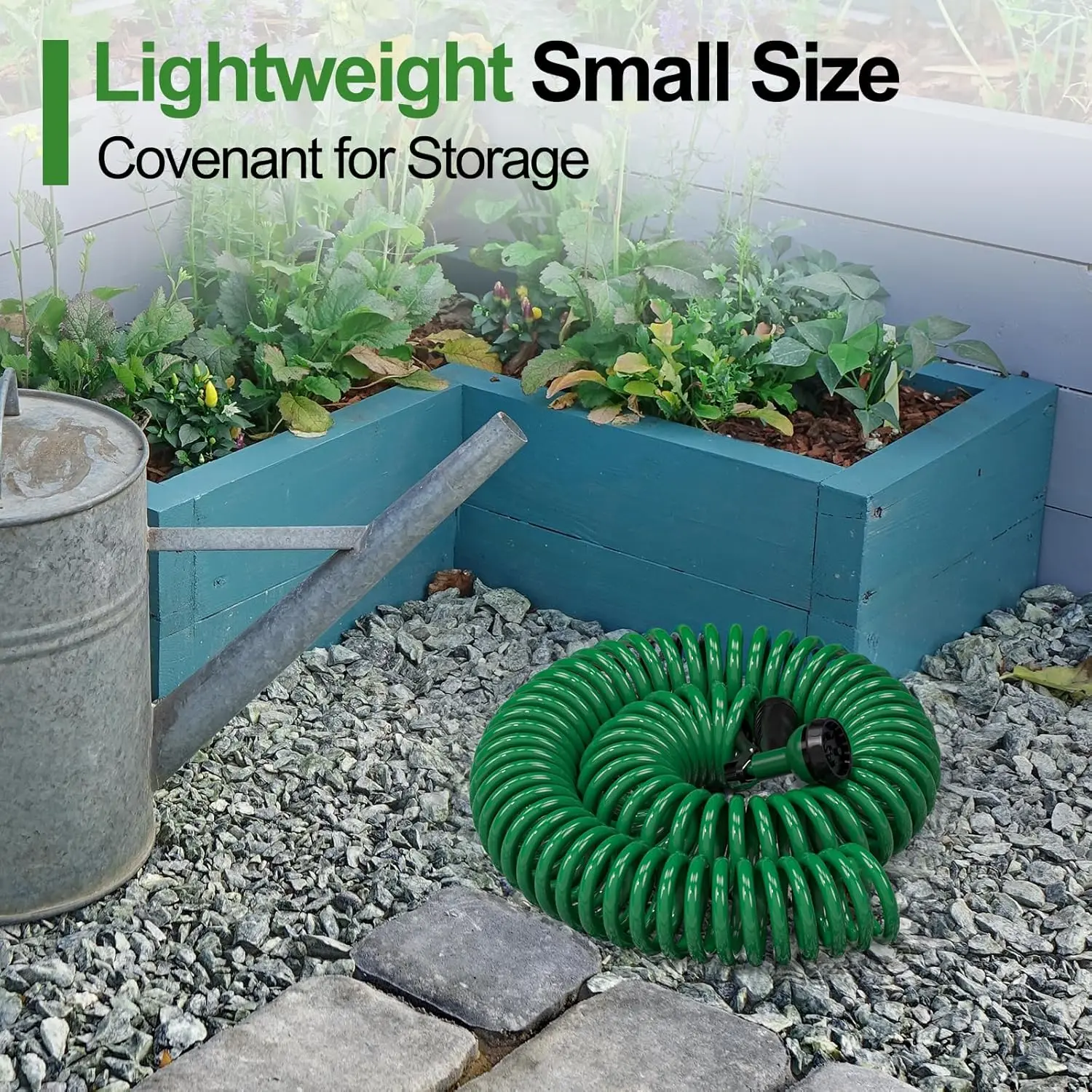 High Quality Wholesale Flexible Retractable Hose Hybrid Polymer Garden Coiled Water Hose