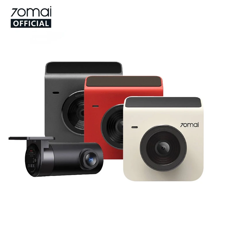 70mai A400 Car DVR 145 Degrees FOV 1440P Resolution Car Recorder Dual Front Rear Cam Night Vision 24H Parking Monitor Dash Cam