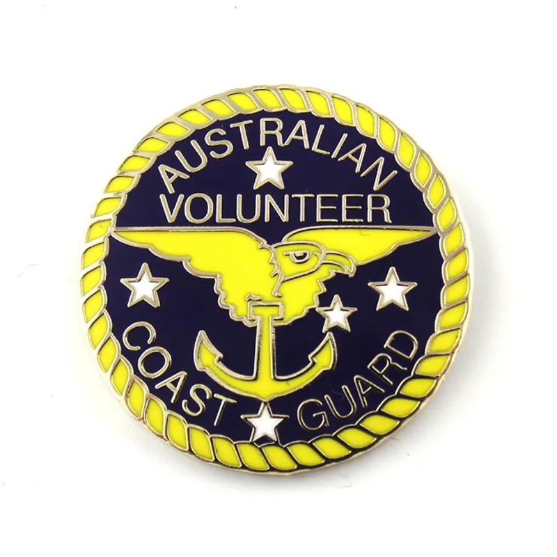 Custom Lapel Pins Enamel Offset Print School Badges Circle Metal Brooch Pin Badge