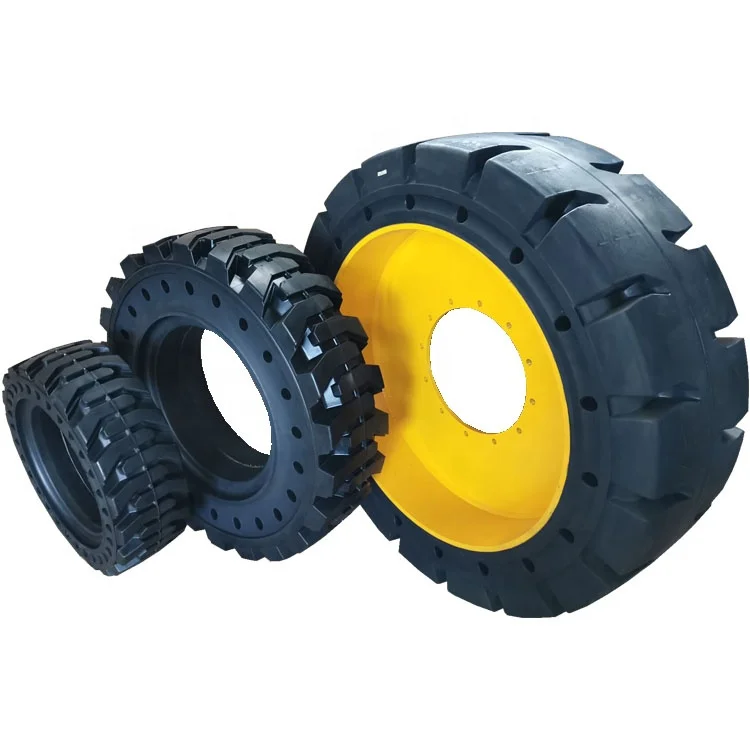 China best OTR tires for Kalmar reach stacker parts forklift solid tire 18.00-25 16.00-25