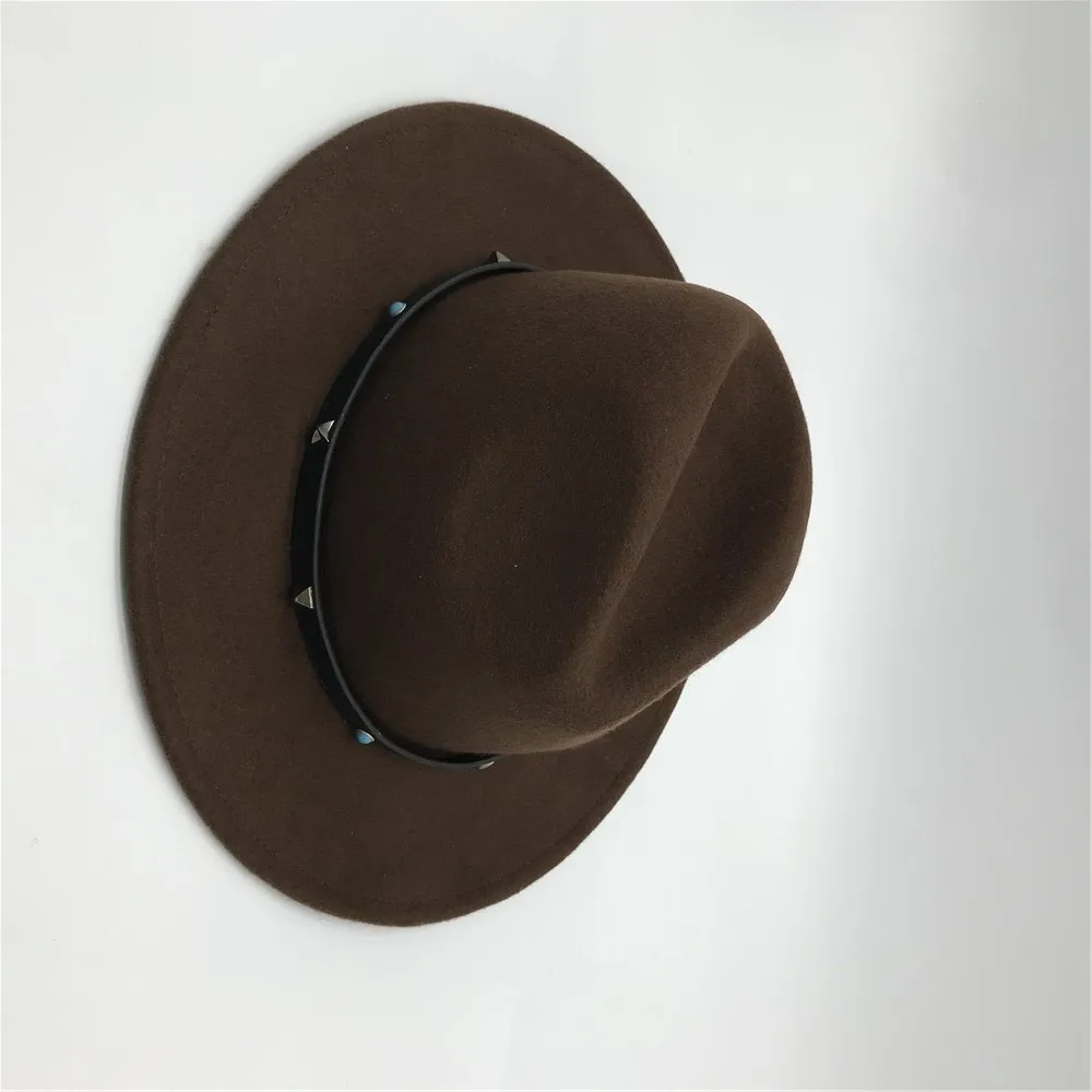 
wholesale feather customized logo factory price wool trilby fedora hat 
