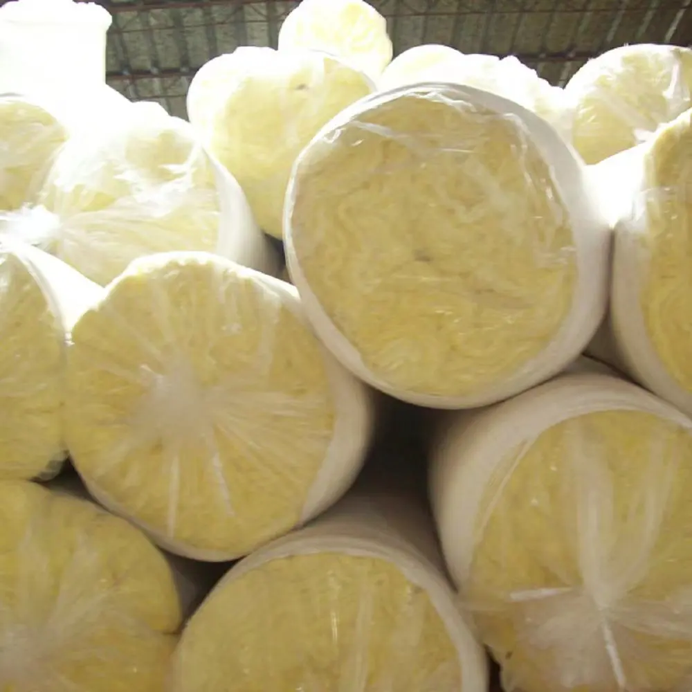 Glass wool Roll Fiber Glass Wool With Aluminium Foil Roof Insulation Thermal Insulation Blanket
