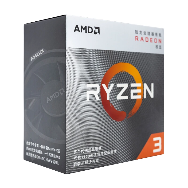 AMD R 3 3200G R3 6 ГГц четырехъядерный четырехпоточный процессор 65 Вт Процессор L3 = 4M YD3200C5M4MFH разъем AM4