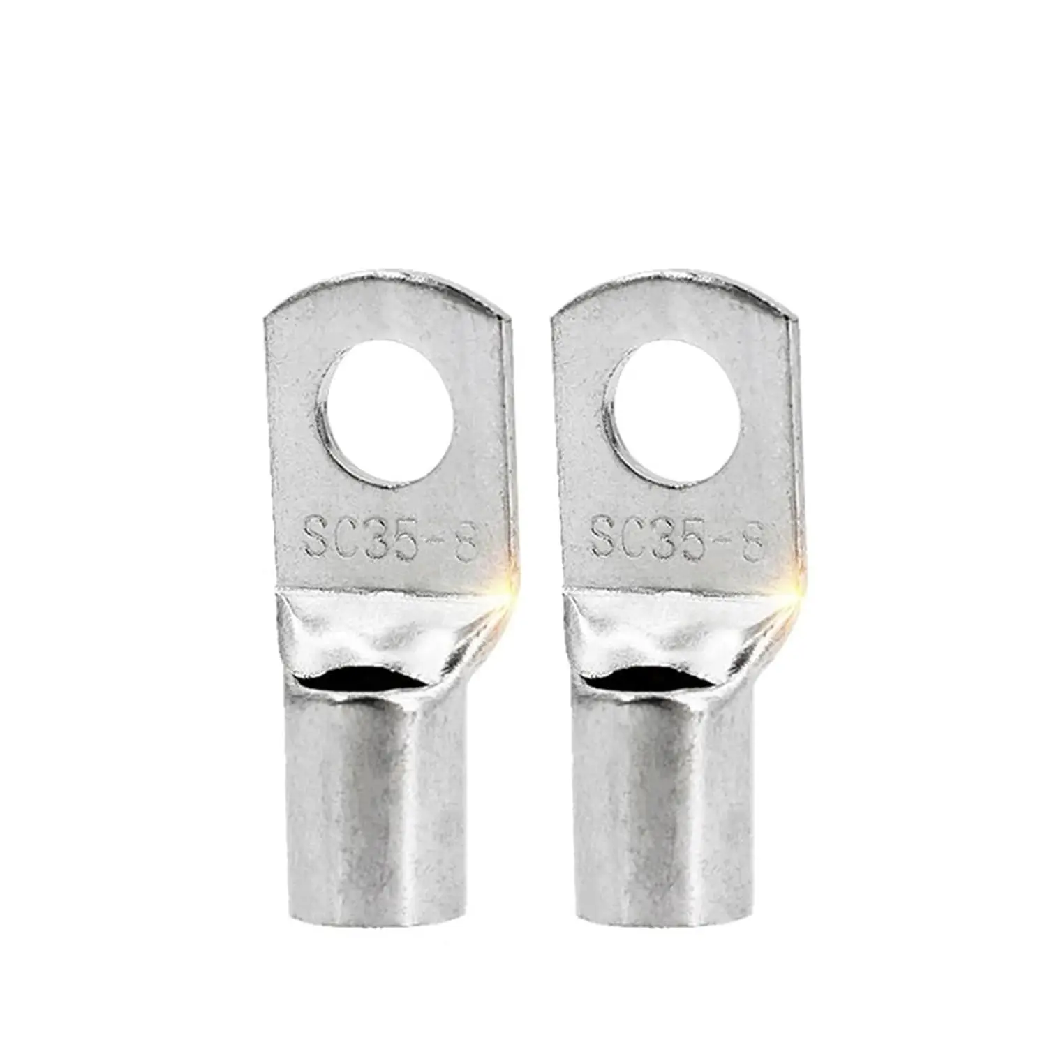 Tinned Ring SC Type Crimp Non-insulated Single Hole Cold Press Terminals Copper 4mm Insulated Cable Lugs And Connectors