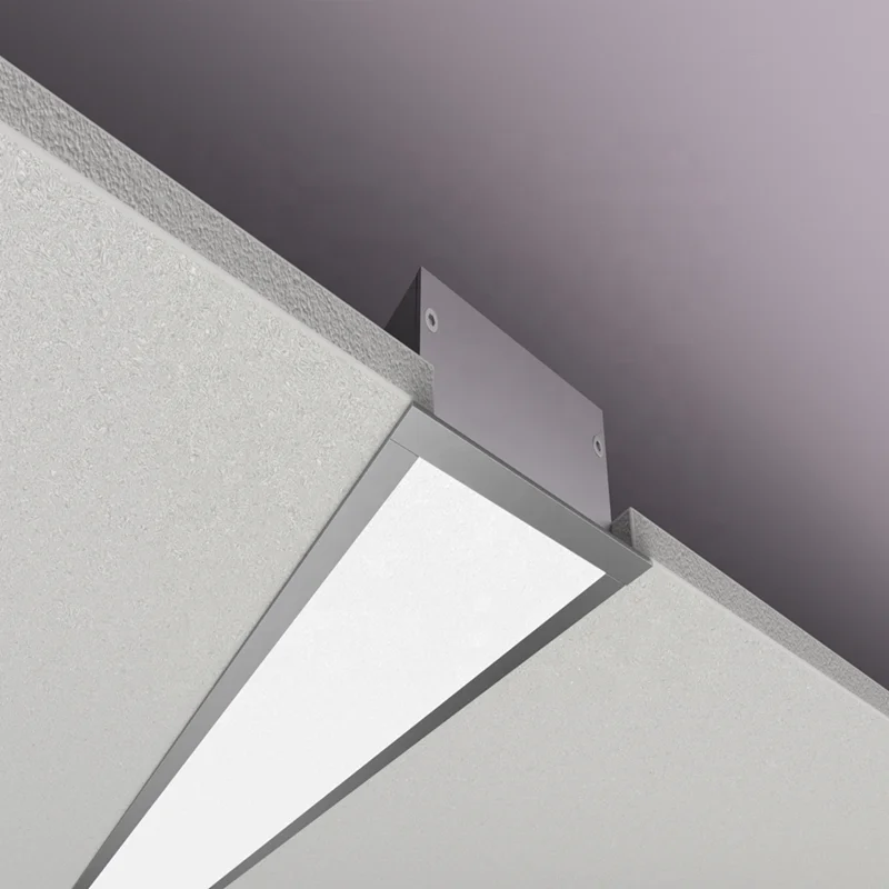 ALP017 ALP017N Anodized led aluminum profile  35x35mm size for ceiling wall recessed linear lighting