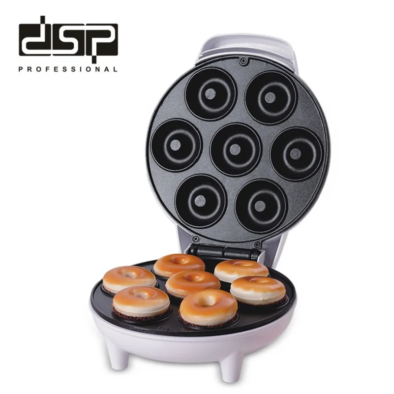 DSP 2023 Summer New Electric Non-Stick Cooking Surface 7 Doughnuts Donut Maker For Kid Friendly Dessert or Snack