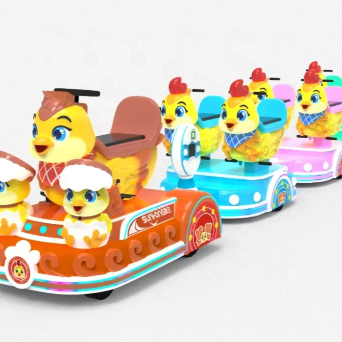 Factory Direct Riding Train Outdoor Tour And Sightseeing Trackless Little Chicken Train For Youth Places