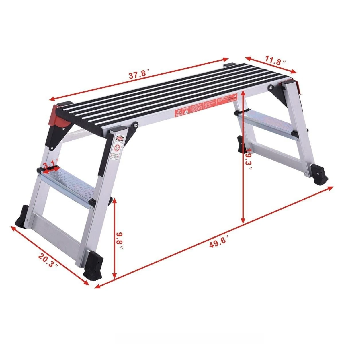 High quality Bench Folding Aluminum Industrial platform Ladders