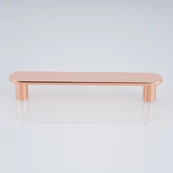 Red Copper Brass Cabinet Door Handle Light Luxury Gold Furniture Kitchen Cabinet Drawer Wardrobe Pure Copper Golden Handles