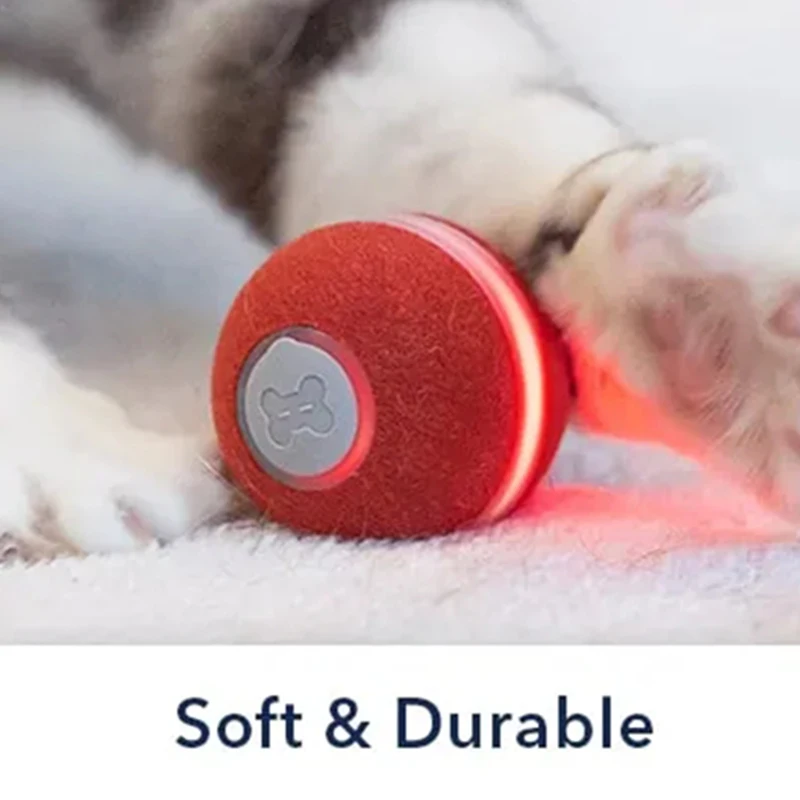Amazon Hot Item New Design Pet Cat Toys Wicked Ball Interactive Toy Electric Automatic Companion Cat Playing Ball Mini Ball