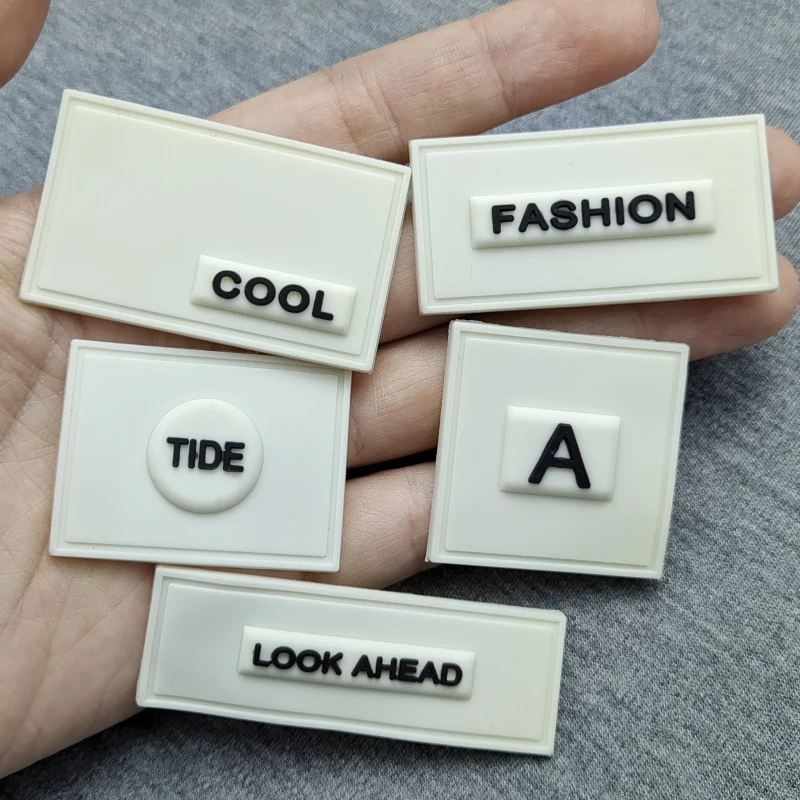 Factory Direct Custom 3D Soft Transparent PVC Hat logo Heat Press Custom Iron OnPVC Patch Rubber Patch
