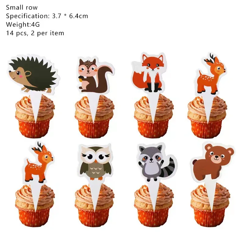 New Arrivals Wildland Series Baby Birthday Party Balloon Animal Balloons Tableware Suit