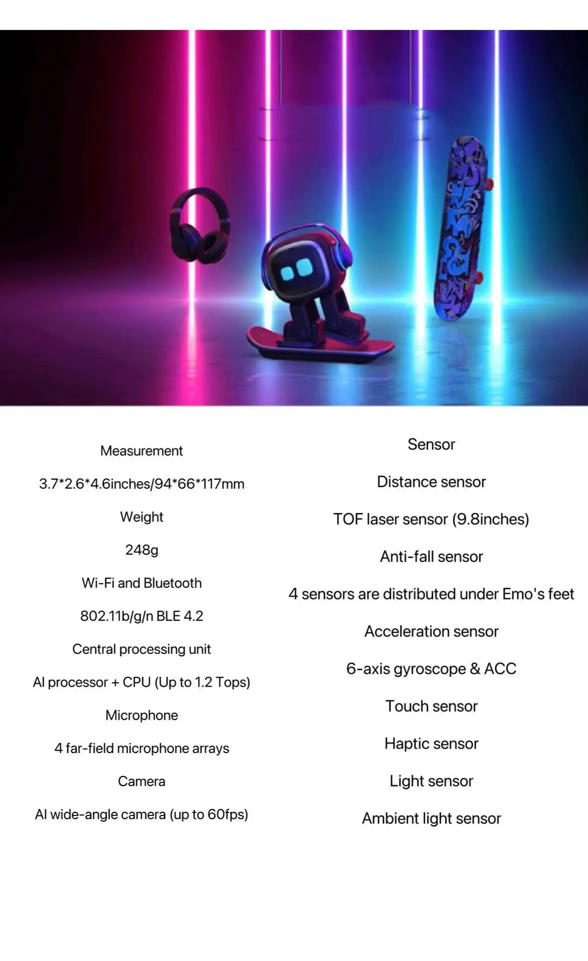 Intelligent Companion Robot Toy Voice Recognition Emotional Interaction Communication Children Adult Electronic AI Toys