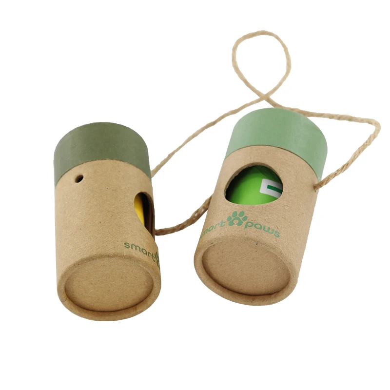 Eco-friendly Dog Poop Bag Dispenser Recyclable Dog Poop Bag Holder with Leash Clip Hands-Free Leash Poop Bag Holder with Straps