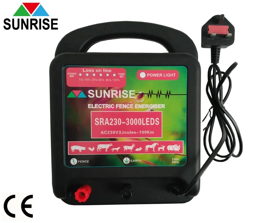 Powerful  electric fence energizer with EU Plug,UK plug,AU plug