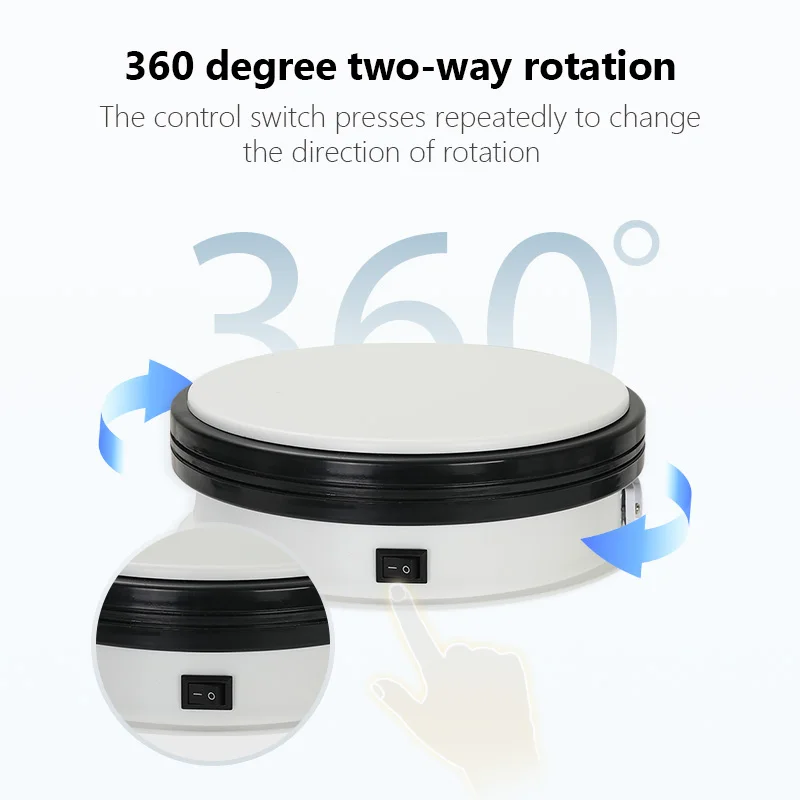 BKL factory 15cm 10kg capacity Cake Rotating Stand Photography Shooting Electric Turntable Display Racks