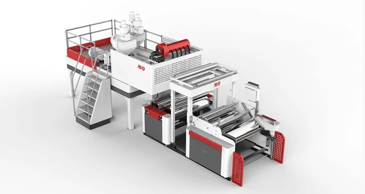 XHD  best price 1 meter semi- automatic  LLDPE  extruder for stretch film plastic stretch film making machinery