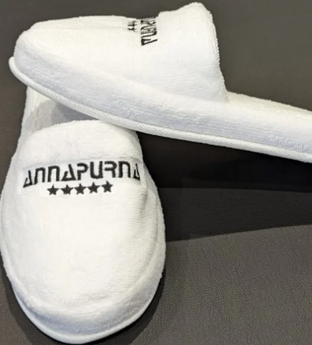 Factory Luxury Hotel Travel Spa Slipper Indoor House Slippers TPR Sole