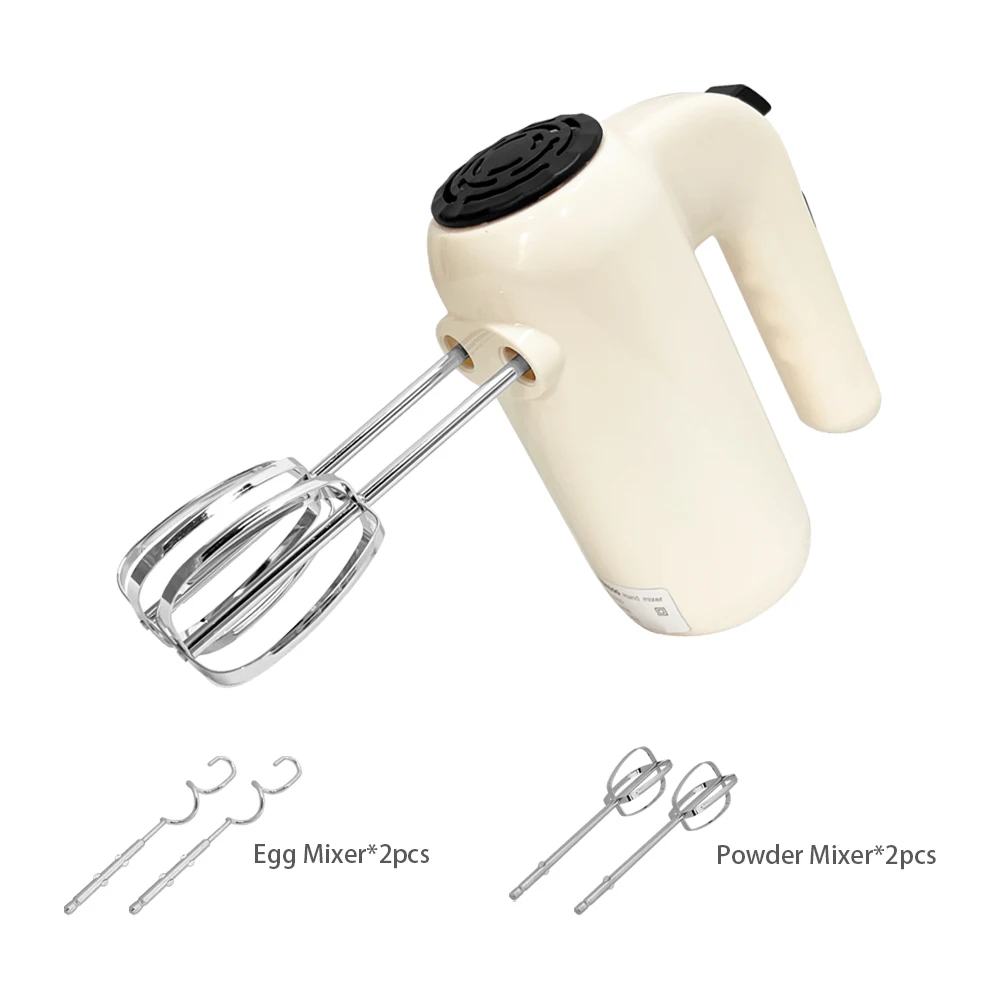 Professional Handheld Electric Frother Mixer Machine Cake Dough Egg Immersion Blender Whisk with Base of Storage for Kitchen Use