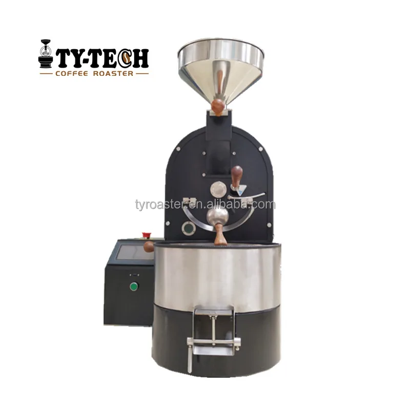 Best Stainless Steel Coffee Roaster Machine Coffee Shop Used Roaster  Coffee Toaster  Gas Control PLC screen