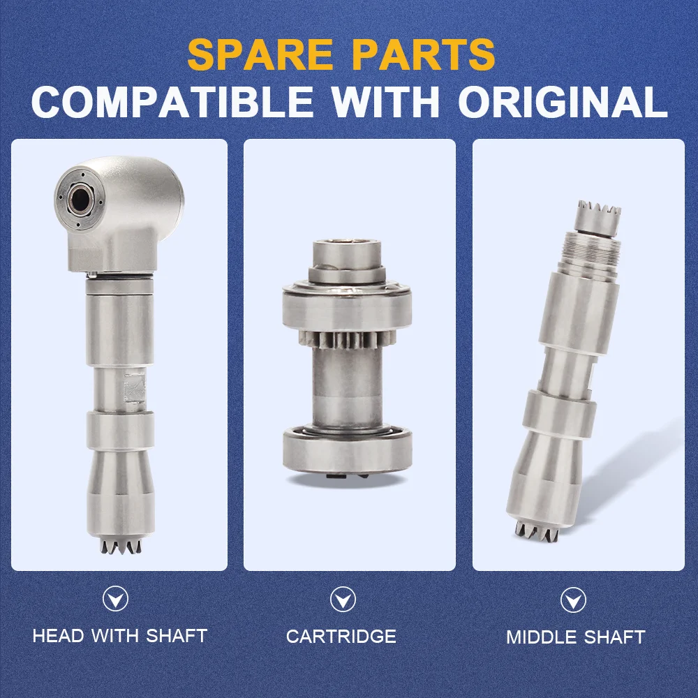 AI-Z25L 1:1 Direct Drive For CA burs (2.35) Stainless Steel Optic Contra Angle Low Speed Dental Handpiece with Quattro Spray