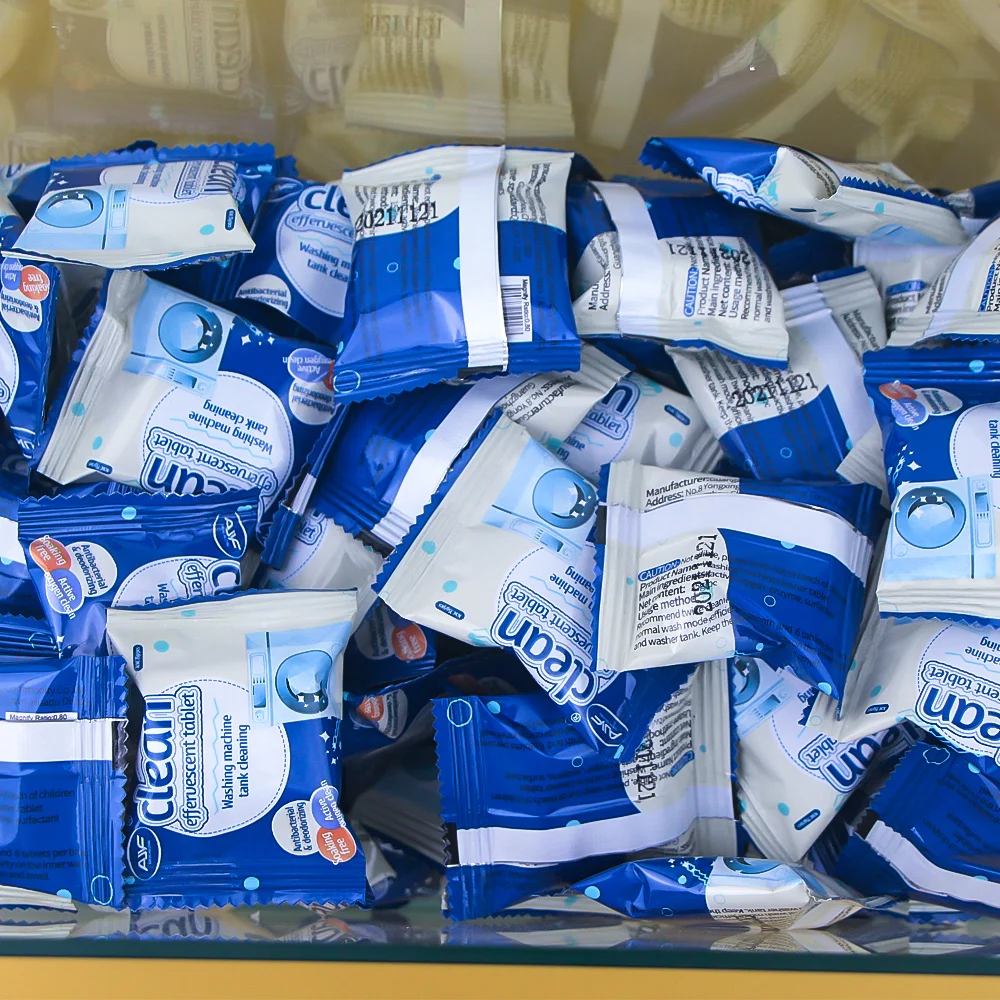 Custom Logo Package Washing Machine Drum Cleaner Deep Cleaning Remove Stain Washing Machine Cleaner Effervescent Tablets