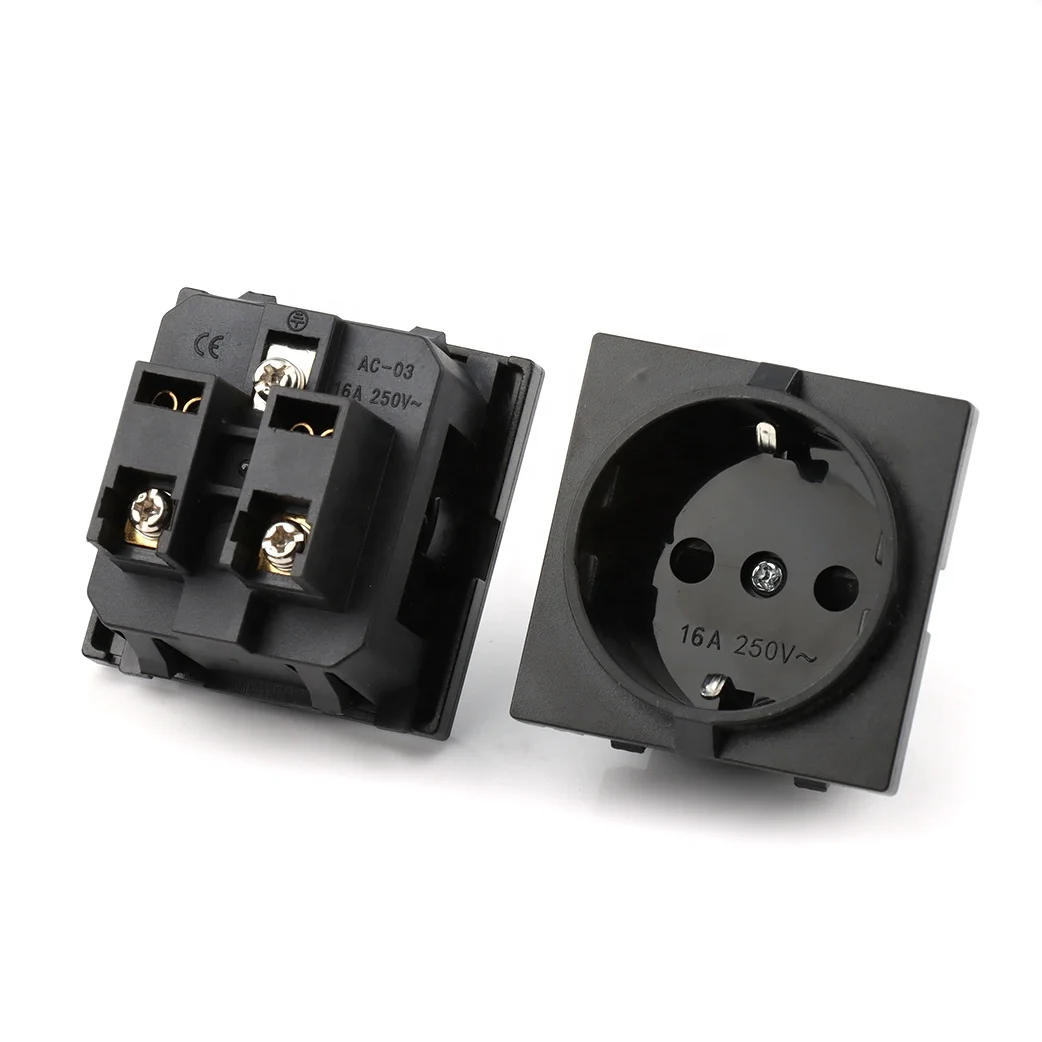 German EU Standard Circular AC Socket  AC-03 16A 250VAC AC 03 Power Socket