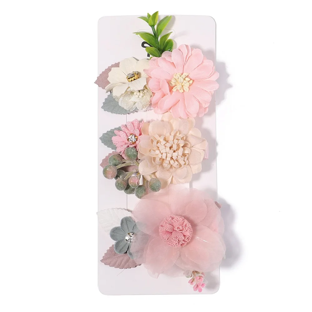 New Design Simulation Head Flower Wedding Diy Clothing Accessories Cloth Flower Brooch Jewelry Hair Accessories Clip