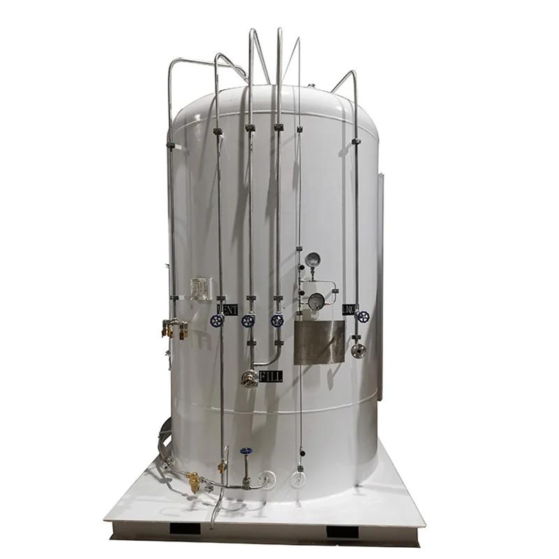 Vertical Pressure Vessel Cryogenic Storage Bulk Liquid Oxygen / Nitrogen Liquefied Carbon Dioxide Equipment Dewar Bottle