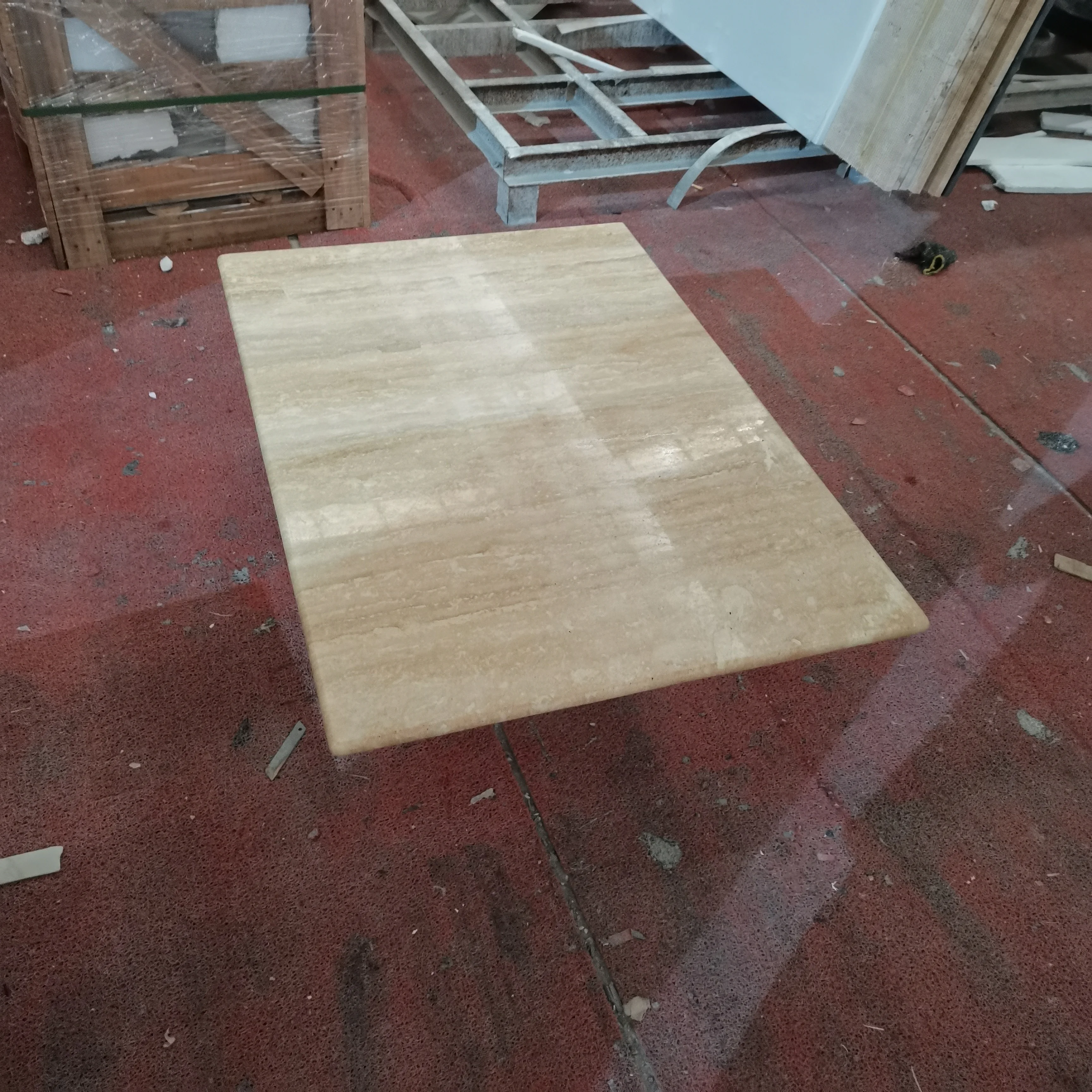 Customize Italian White Marble Dinning Table Top