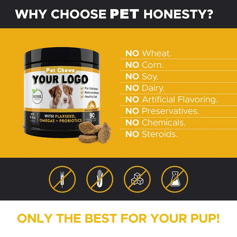 Allergy Immune Pet Nutrient Chondroitin Omega Fish Oil Probiotics Dogs Joint Supplement