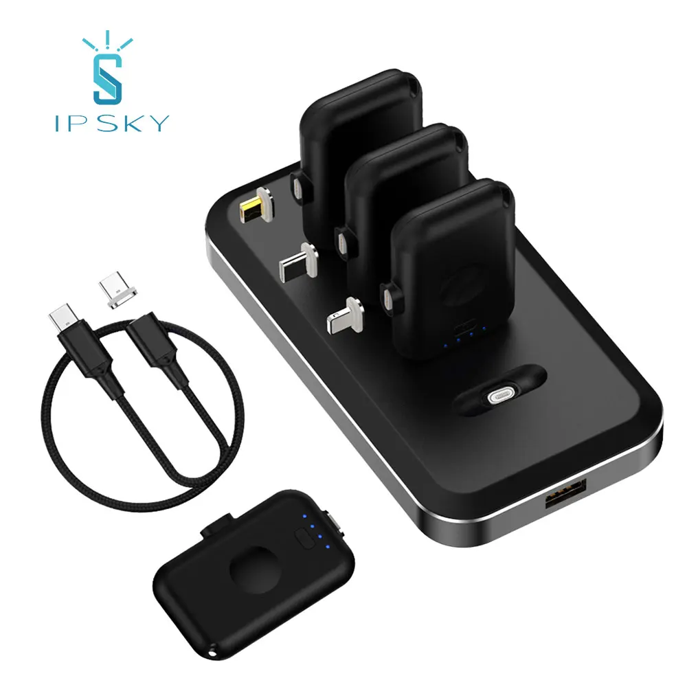 IPSKY Новое поступление мини Пальчиковый Магнитный внешний кошелек зарядное устройство для мобильного телефона