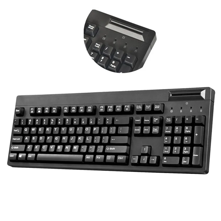 104-клавиатура POS со стандартным чипом OPOS/JPOS Card Reader и функцией считывания