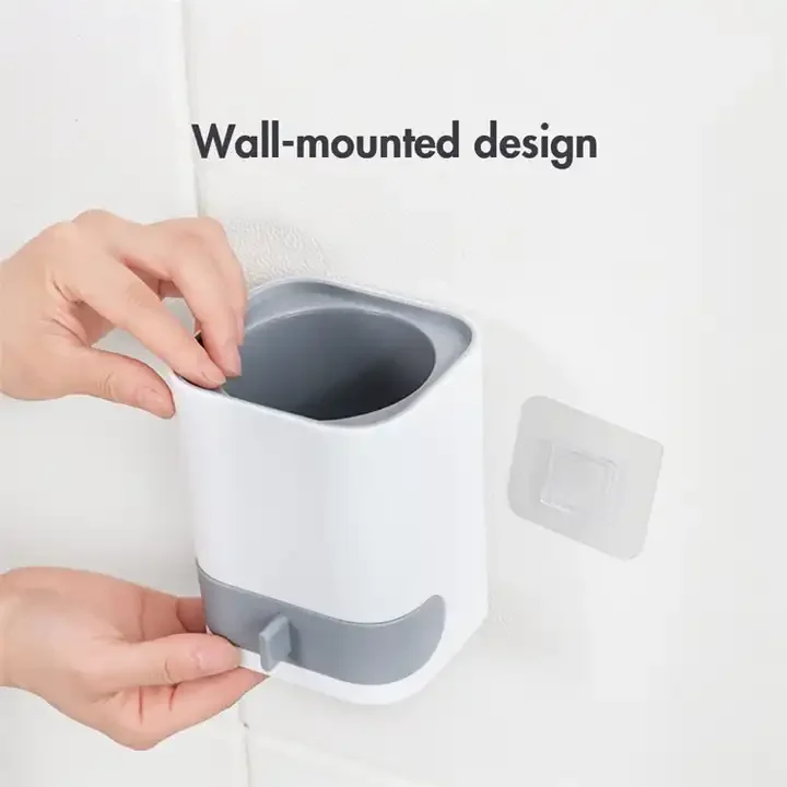 Masthome Wall-mounted Design Soft TPR Toilet Cleaning Brush  Bathroom WC Silicon Toilet Brush with Holder