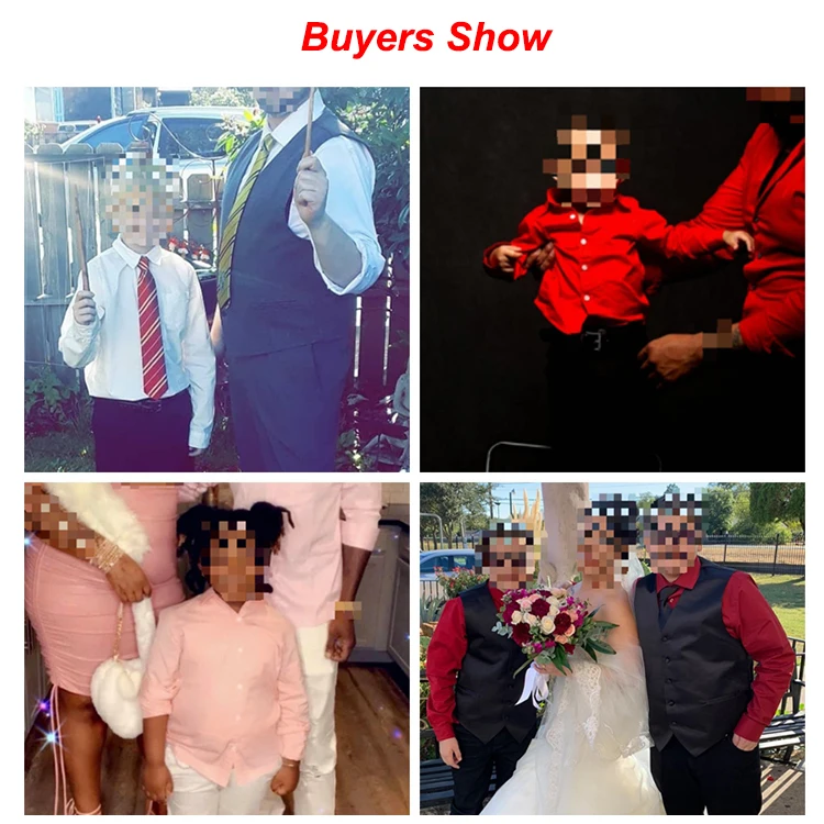 New Kids Boys School Uniform Shirts Christmas Boys Formal Shirts Custom Cotton Long Sleeve Dress Shirt For Boys