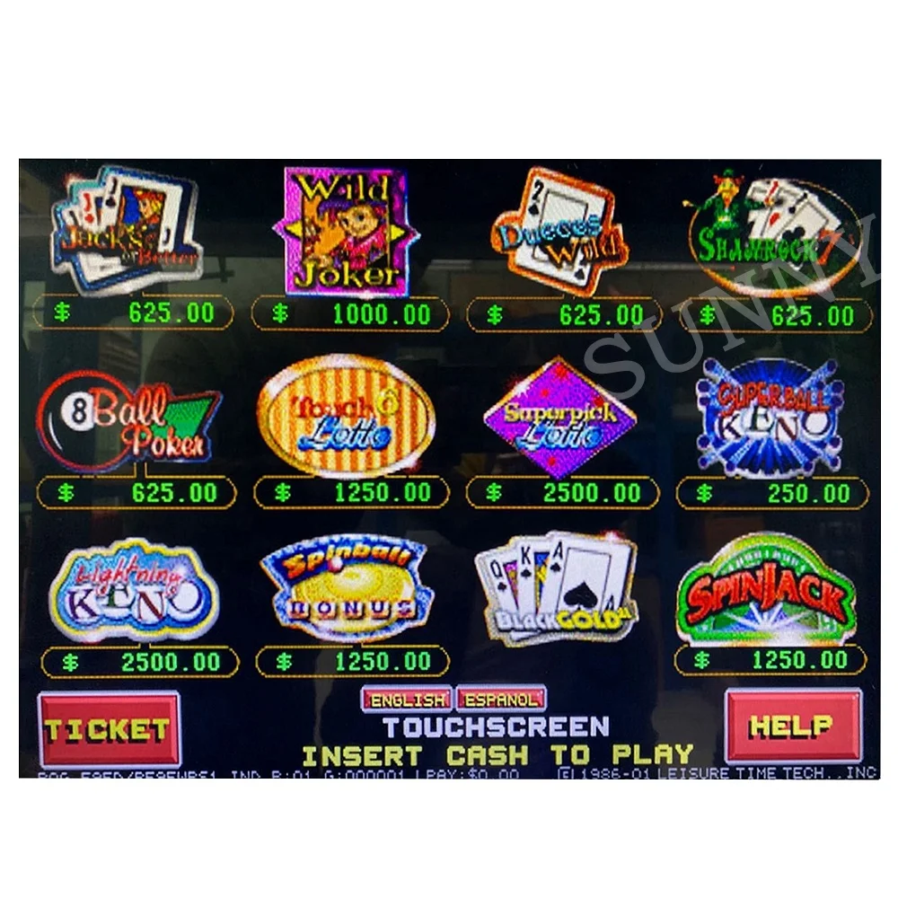 T340 Pog pot of gold 595 game board/ T340 pot of gold Pog 595 game pcb/pot o gold pog 595 game software for gaming machines