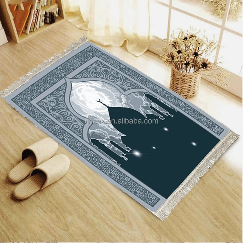 Sajadah Polyester Machine Made Adult Kids Educational Islamic Muslim Prayer Mat