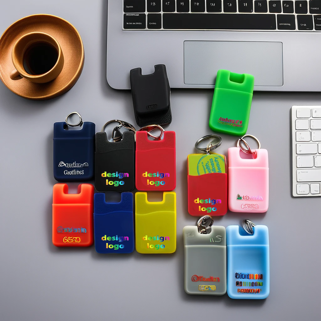 Hot Sales Custom Silicone Phone Wallet Single Pocket Mobile Phone & Credit Card Holder for Automotive & Insurance Welcome Gift