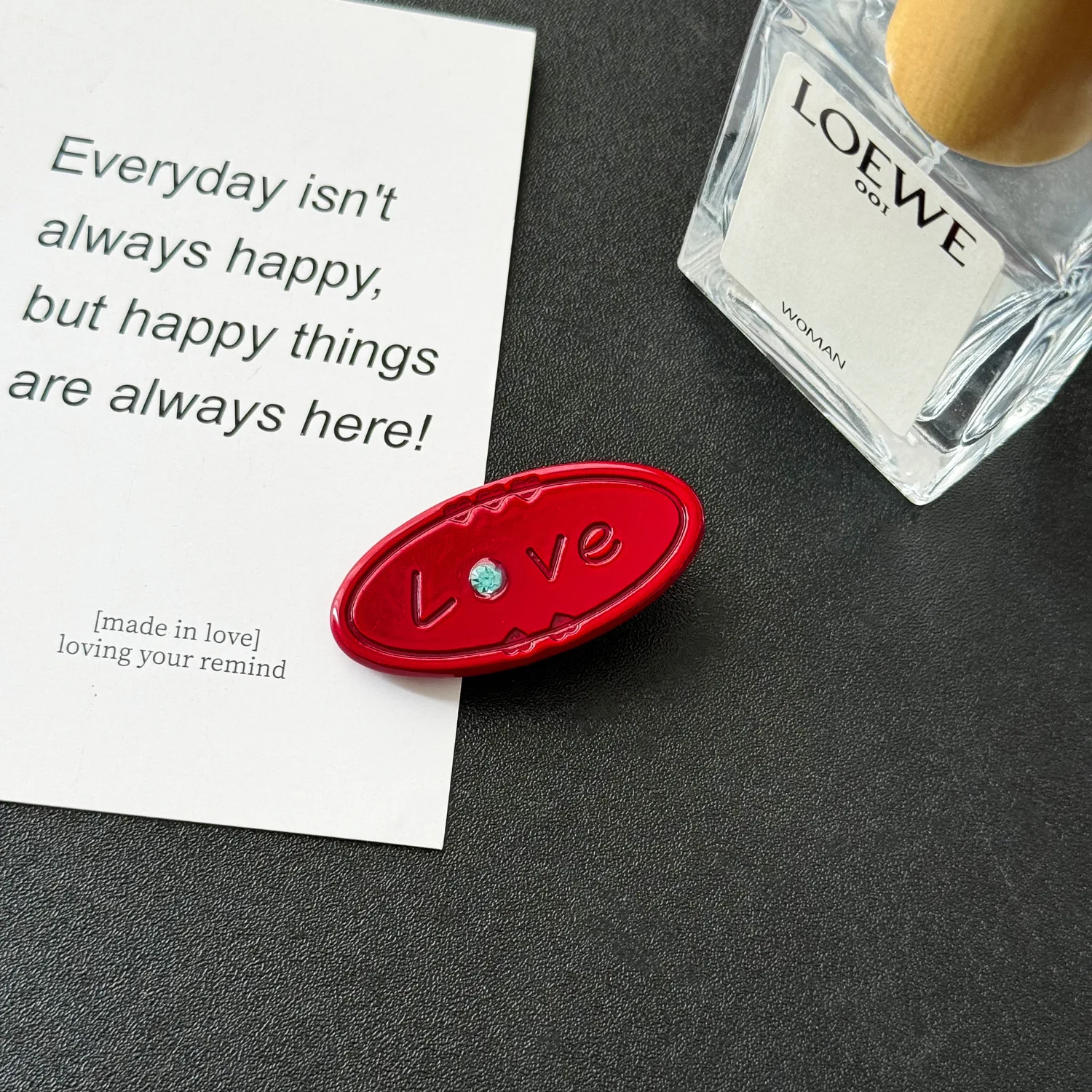 2024 New Korean Cute LOVE Rhinestone Girl Child Hair Accessories Duckbill Cellulose Acetate Hair Clip Wholesale