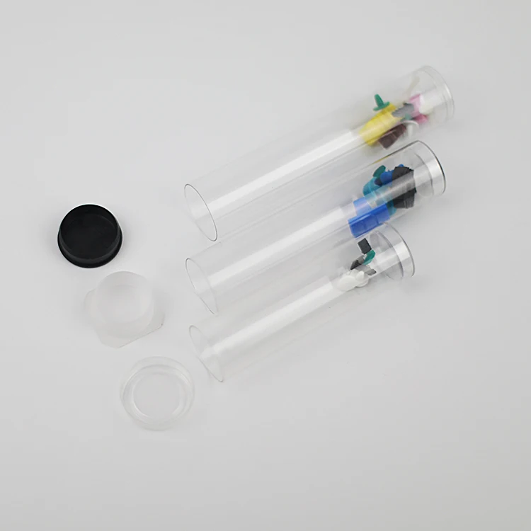 Clear sealed bottom tube  Lucite pipe  Transparent plastic test tube    25ml  35ml 45ml  50ml  100ml  tube