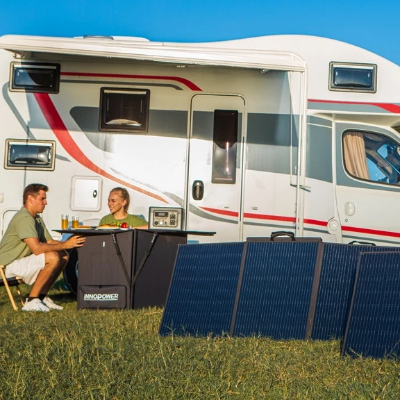 Innopower Outdoor Portable 100W 200W Foldable Solar Panel Table for Camping Power Station Battery waterproof faster charging