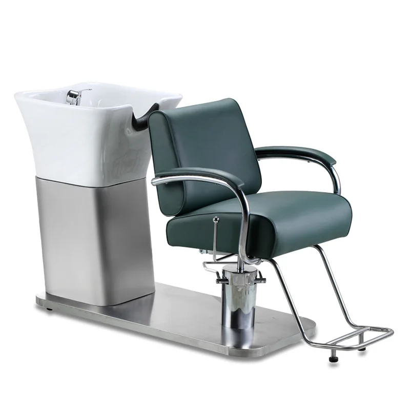BEIMENG japanese-style shampoo chair Hair salon  Stainless steel base shampoo bed