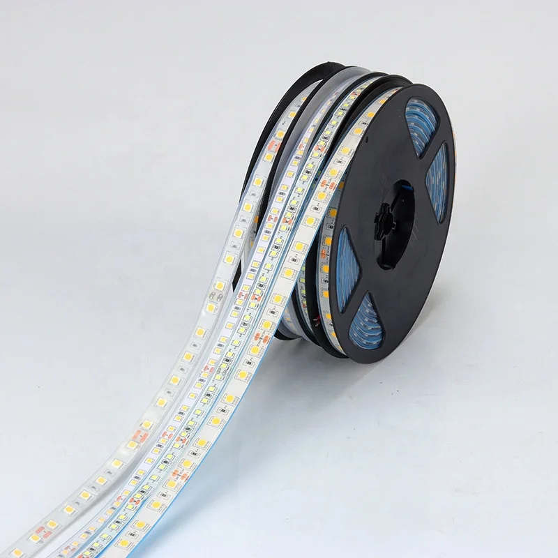 Новые поступления высокая яркость Smd 5050 60 светодиодов/м 3000k 4000k 6500k двойная белая светодиодная лента 12 В 24 Cct настраиваемая