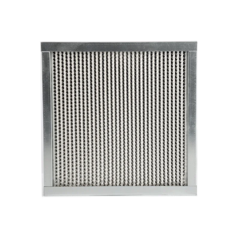Paper/aluminum foil clapboard Hepa fiberglass separator dust filter for hospital operating room