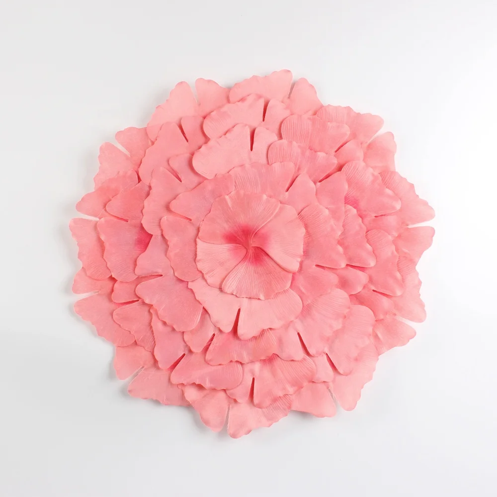 IN STOCK Round Plastic Pink and Purple Flower Placemat For Wedding, Kitchen, Home Decoration