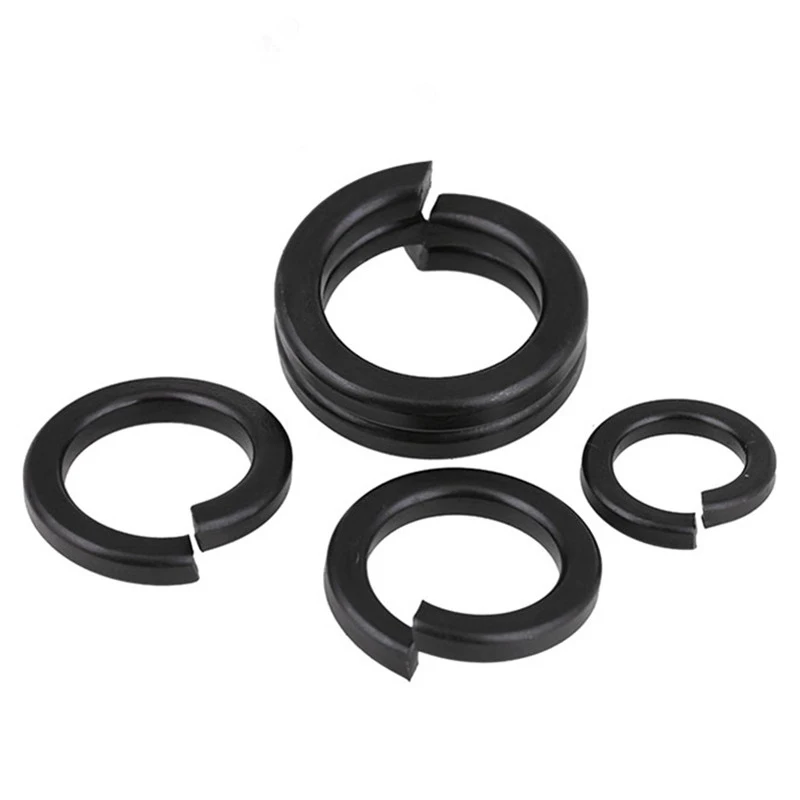 Lock Washers Steel Thickened Opening Flat Washer High Quality Customized Stainless Steeltion Spring with Square Ends Black GB
